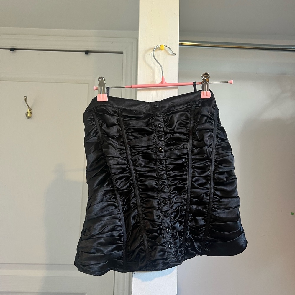 Elegant Black Satin corset